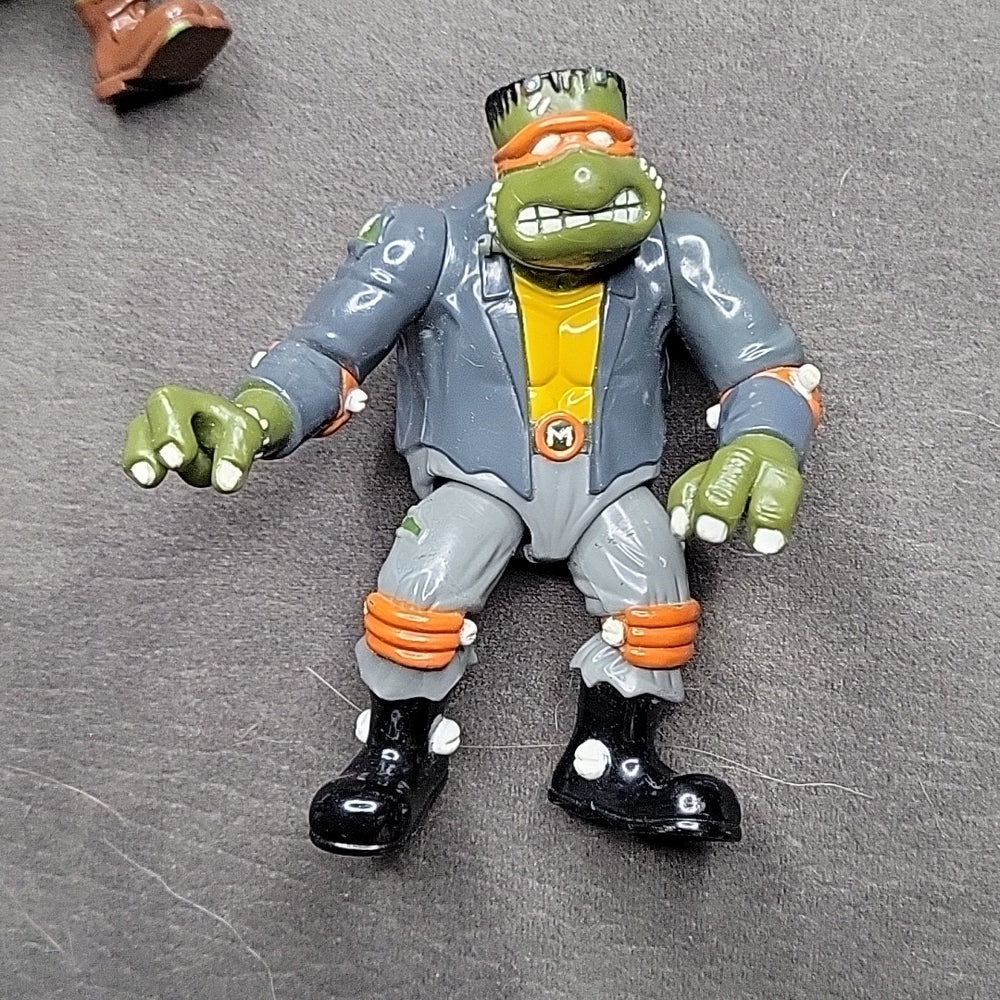 teenage mutant ninja turtles universal monsters Vintage Tmnt Universal Monsters Frankenstein Mike Michaelangelo Figure – Omniphustoys