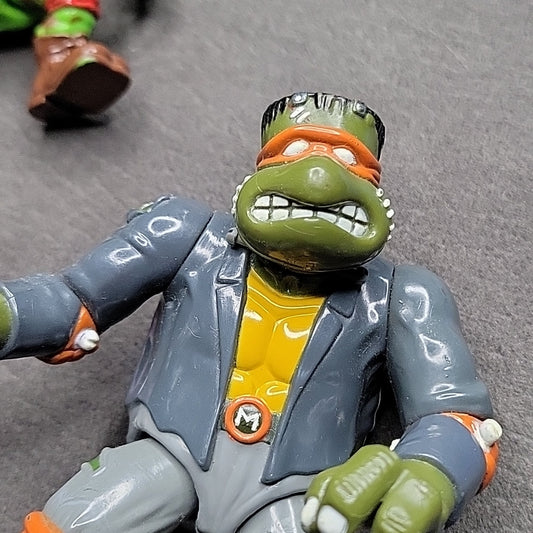 Vintage Tmnt Universal Monsters Frankenstein Mike Michaelangelo Figure Toy