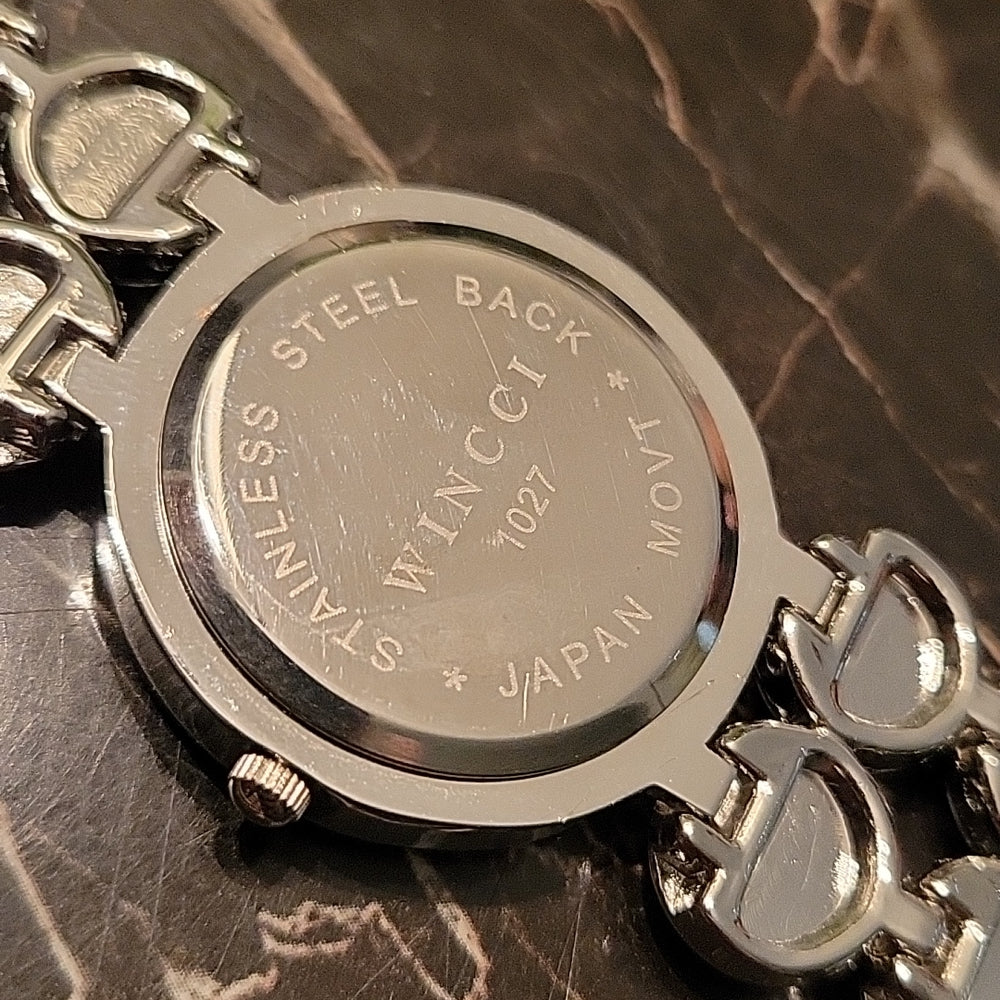 Wincci Quartz Japan Movt 1027 Stainless Steel Back Wistwatches Clock