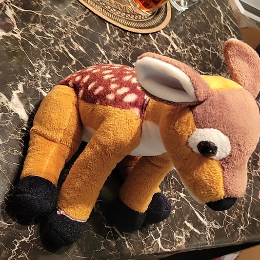 K&M International Wild Republic 2016 Soft Fawn Deer 8" Plush Stuffed Animal Toy