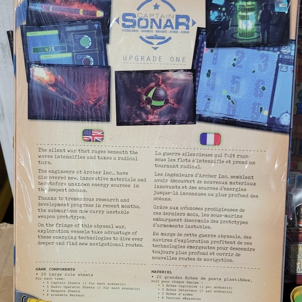 (N) Upgrade One Captain Sonar Board Game Asmodee Crew Eyes Only Sealed