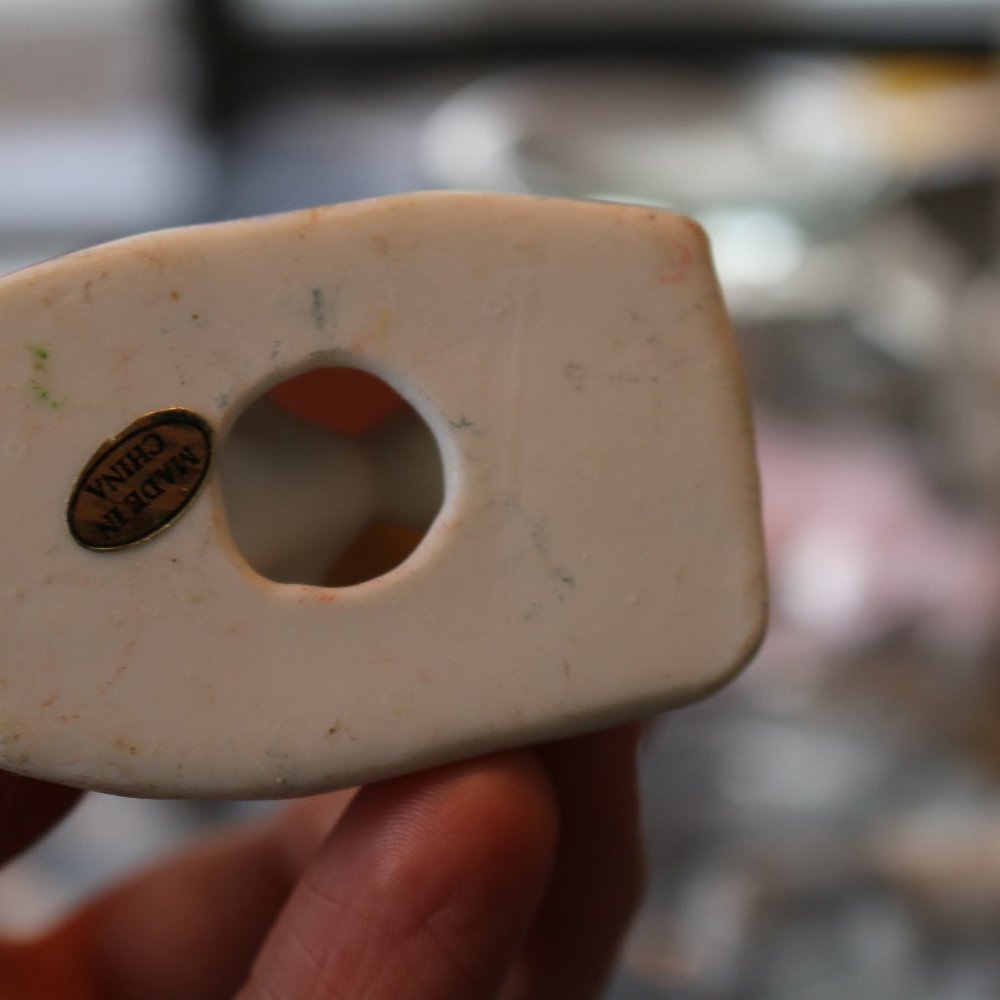 Ceramic Santa Claus And Snowman Figures Christmas Decorations 3.5Inch Tall