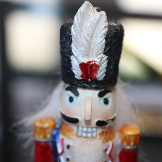 Musician Man Nutcracker Ornament 5 Inch Ceramic Fragile Christmas Decoration