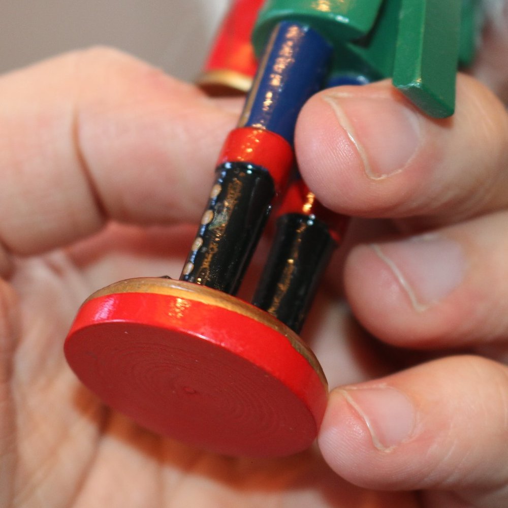 Musician Man Nutcracker Ornament 5 Inch Wooden Christmas Decoration