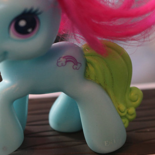 2009 Mcdonald'S Happy Meal Toy 3" My Little Pony Rainbow Dash Figure #1 Blue