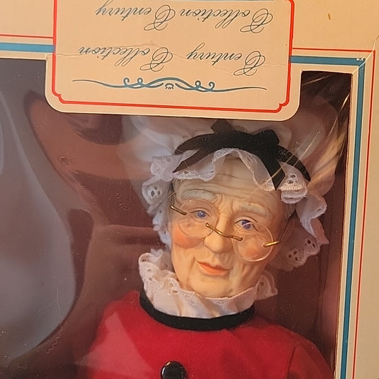 Century Collection Genuine Porcelain Santa Claus Doll. Stands 16 Inches Tall.