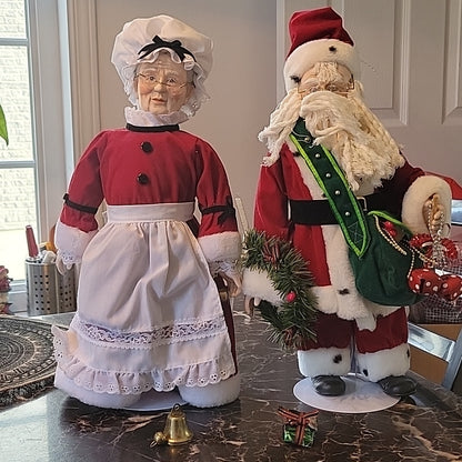 Century Collection Genuine Porcelain Santa Claus Doll. Stands 16 Inches Tall.
