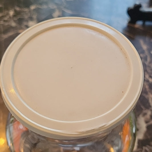 Vintage Anchor Hocking 1987 Orange Juice Carafe Pitcher With Lid