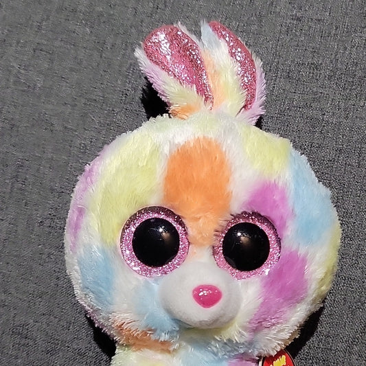 Ty Beanie Boos Bloomy The Bunny Rabbit 6" / 15Cm 2018 Tysilk Soft Toy With Tag