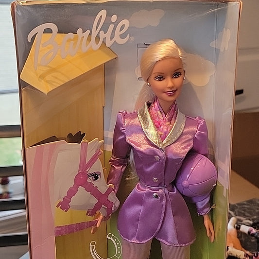 2002 Mattel Horse Lovin' Barbie New In Box Doll In Clothes