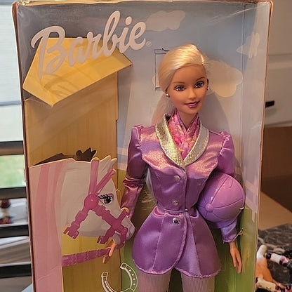 2002 Mattel Horse Lovin' Barbie New In Box Doll In Clothes