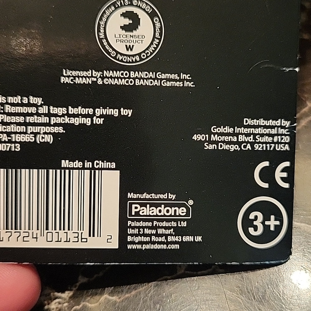 Pac Man Red Ghost Blinky 5" Plush Toy With Sound By Paladone - Nwt