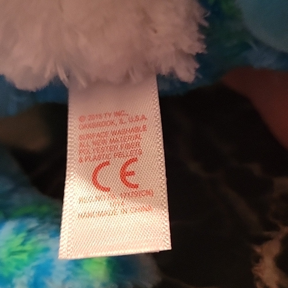 Ty Beanie Boos Leona 9 Inch Plush Blue And Green Leopard Kitten