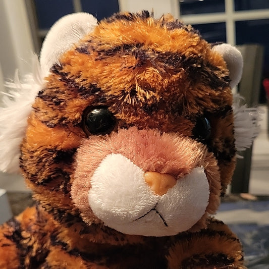 Taddle Toes Trooper Tiger Brown And Black Aurora Plush Stuffed Animal Toy Rare