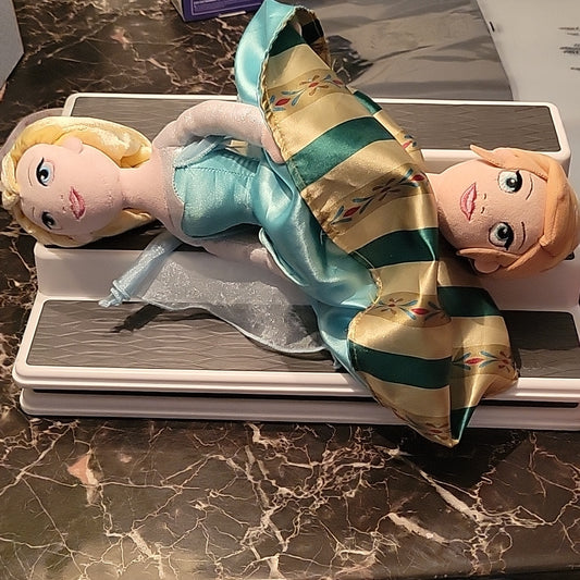 Disney Store Elsa & Ana Princess Reversible Topsy Turvy Flip Doll 14" Plush