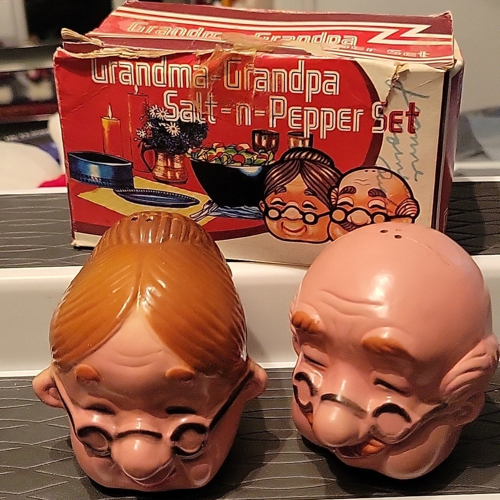 Grandpa Toilet Magnetic Salt & Pepper Shakers