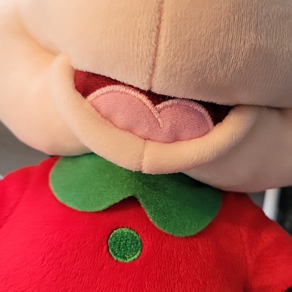 Disney Minnie Mouse Plush Christmas Holiday Red Green 20" Polka Dots Stripes