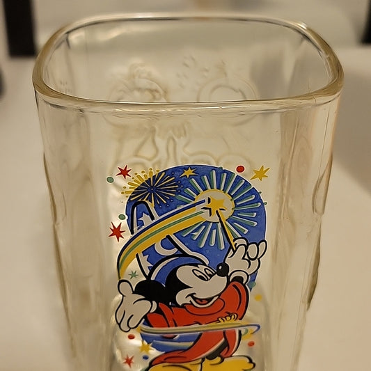 Mickey Mouse Fantasia Walt Disney World Epcot Mcdonalds 2000 Glass Cup