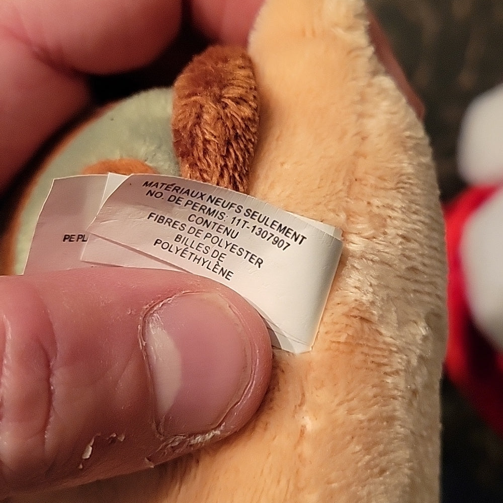 Vintage Russ Berrie 'Slow' Snail 90S Retro Small Soft Toy Plush Big Eyes Green