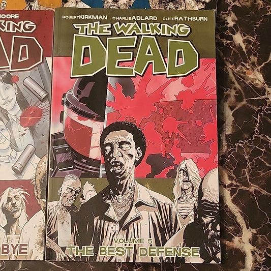 The Walking Dead Comic Book Trade Paperback Lot Volumes 1,2,3,4,5