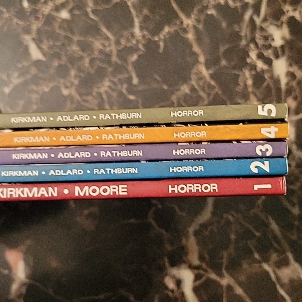 The Walking Dead Comic Book Trade Paperback Lot Volumes 1,2,3,4,5