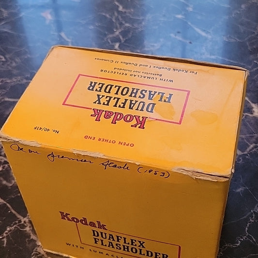 Kodak Duaflex Flasholder No. 40/41F With Bulbs In Original Box Vintage