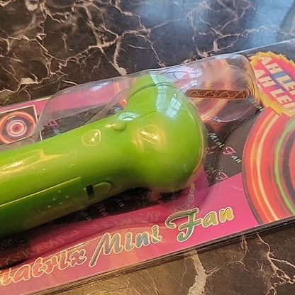Ah Lei! Brands Pack Led Multi Color Matrix Mini Fan Color Green Toy Like New