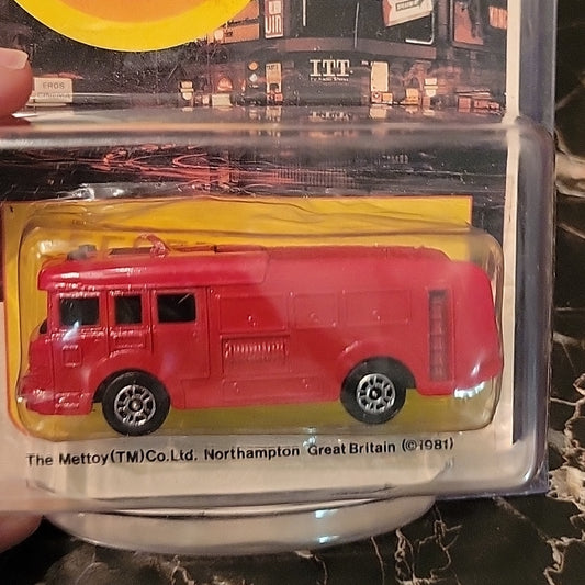 Corgi Juniors Pack Paramedic The Mettoy Erf Fire Truck On Blister Card 1981 Toy