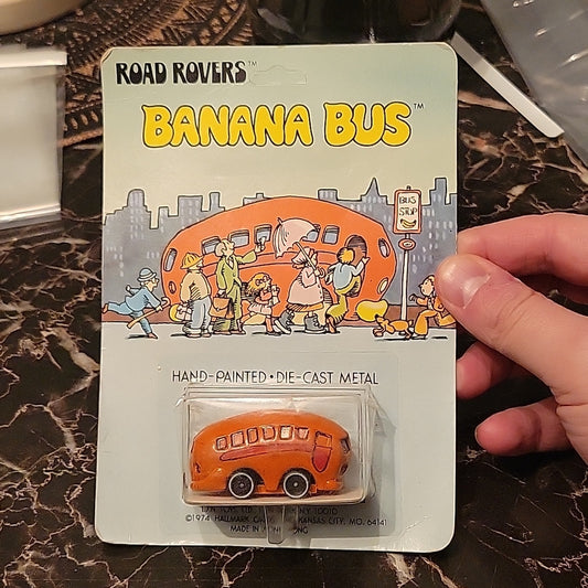 1974 Hallmark Road Rovers Banana Bus 1Stedition Hong Kong On Card Rare Unpunched