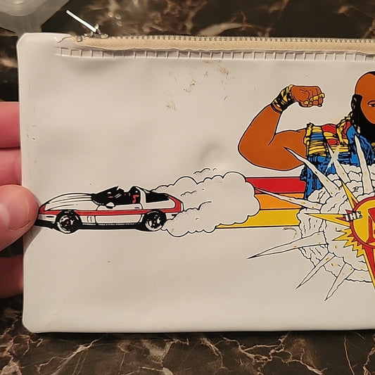 Vintage Rare The A-Team Baracus Pencil Case 1983 Rare Mr T And Faceman Corvette