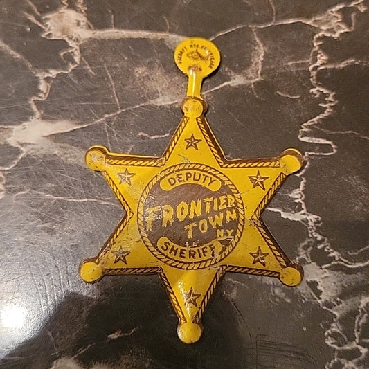 1955 North Hudson Ny Frontier Town Brochure Deputy Sheriffs Badge Adirondacks #1