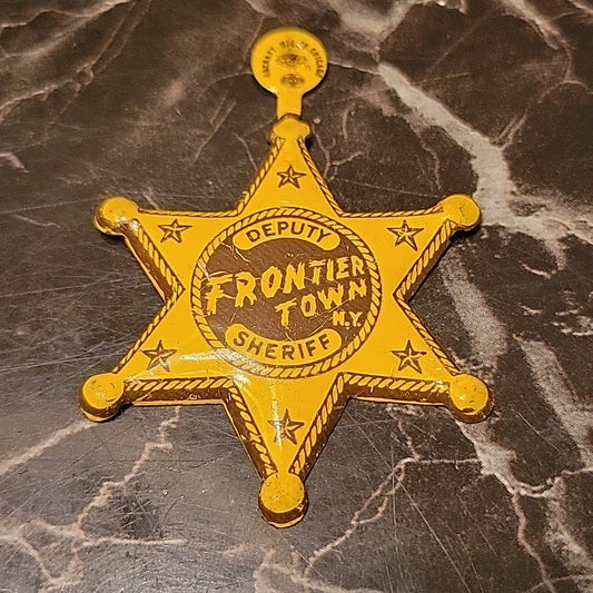 1955 North Hudson Ny Frontier Town Brochure Deputy Sheriffs Badge Adirondacks #4