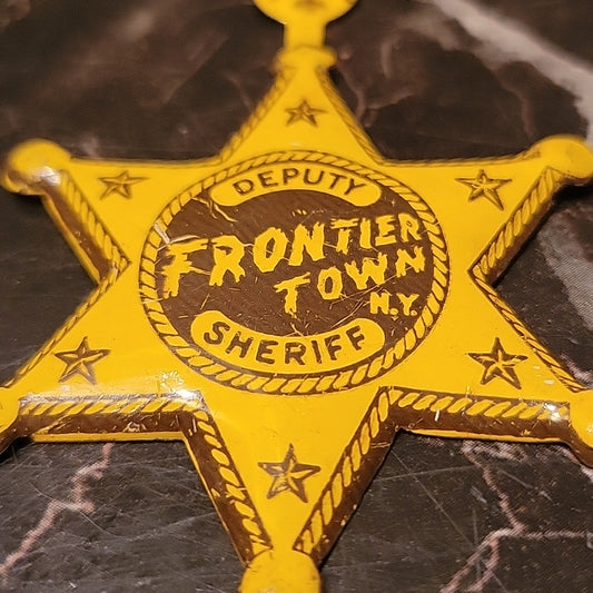 1955 North Hudson Ny Frontier Town Brochure Deputy Sheriffs Badge Adirondacks #4