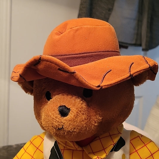 Disney Pixar Toys R Us Toy Story 3 Plush Sheriff Bear - 16-17" Sit Cute