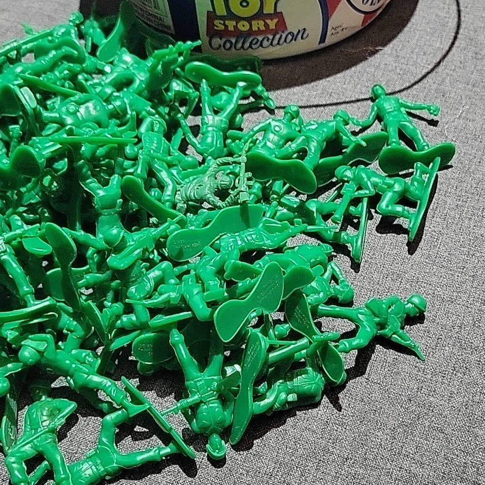 98 On 72 Real Toys Story Bucket O Soldiers Toy Figures Walt Disney Pixar Mixed