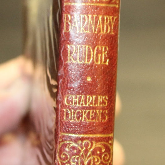 Antique / Vintage Barnaby Rudge - Charles Dickens Small Hardback Book &Protector