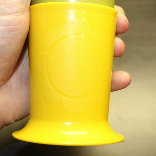 4 Vintage Tupperware Glasses 16Oz Harvest Colors