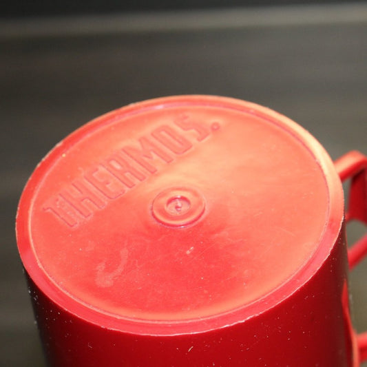 Vintage Red Thermos Soup Drink Brand Of Vacuum Bottle