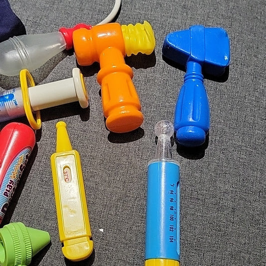 Vintage Play Doctor Set Medical Medecine Toys Collectible For Kids