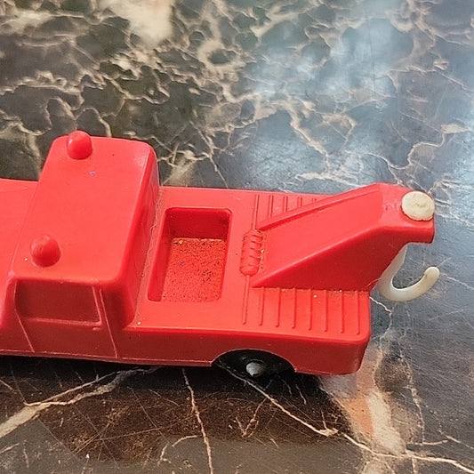 Lke Prod Denmark Red Towing Tow Truck Toy Vintage Miniature Plastic Car