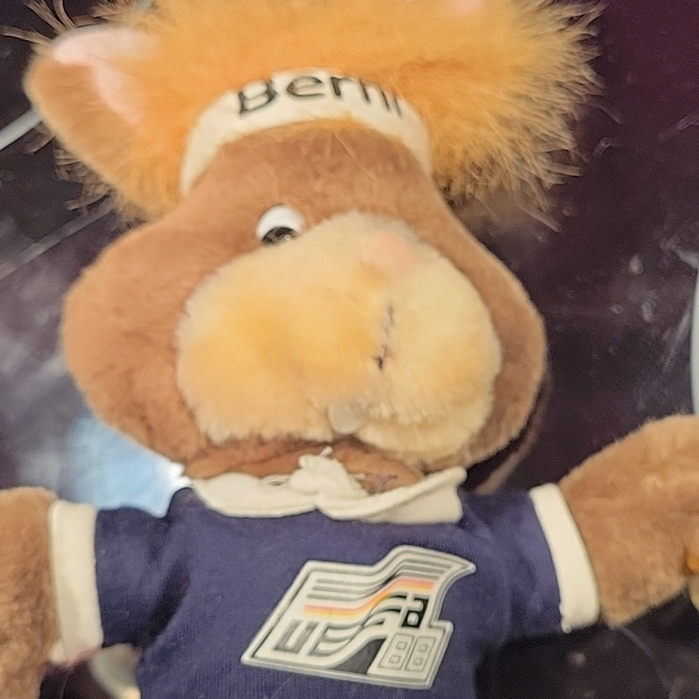 Berni Euro Uefa 88, Vintage Football Mascot, Plush Toy W/ Original Tag