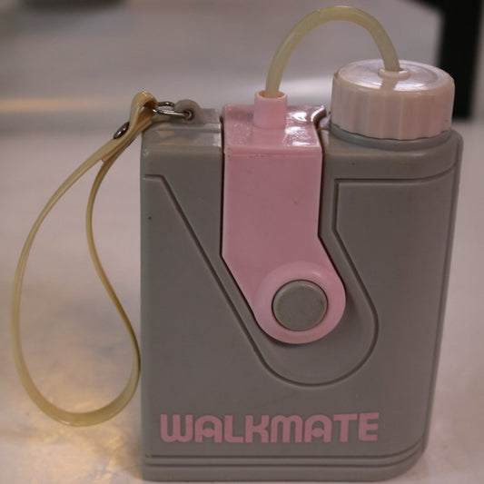 Walkmate Beverage Container Plastic Portable “Walkman” Collectible Rare Pink
