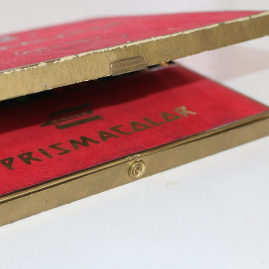 Vintage Eagle Prismacolor Colors Art Set 960 Red Box 57 Pencils Rare Turquoise