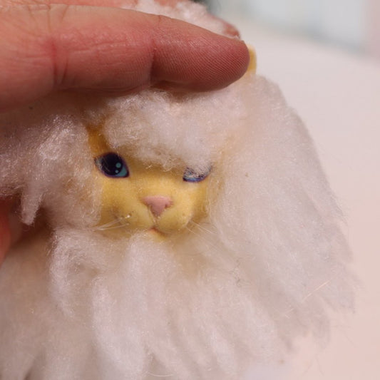 Vintage Hasbro Sweetie Kitties Showtimewhite Cat Toy 1980S Furry Kitty Doll Figu