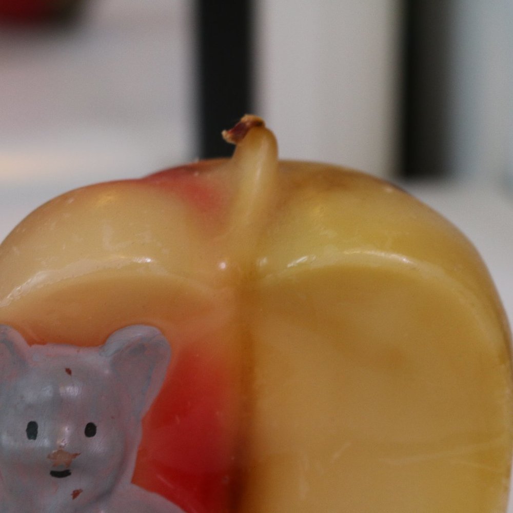 Candle Mouse Apple Wax Valentine'S Day
