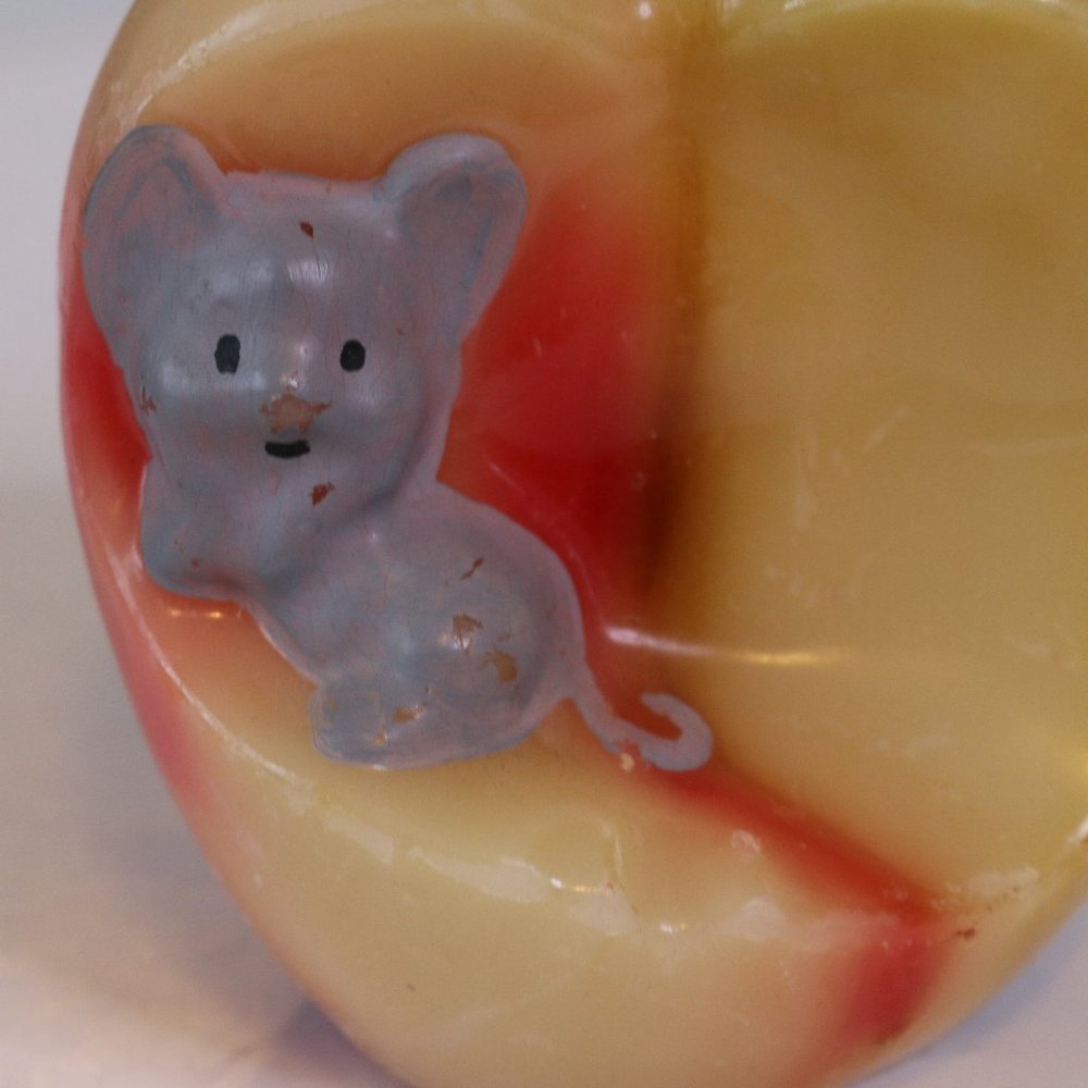 Candle Mouse Apple Wax Valentine'S Day