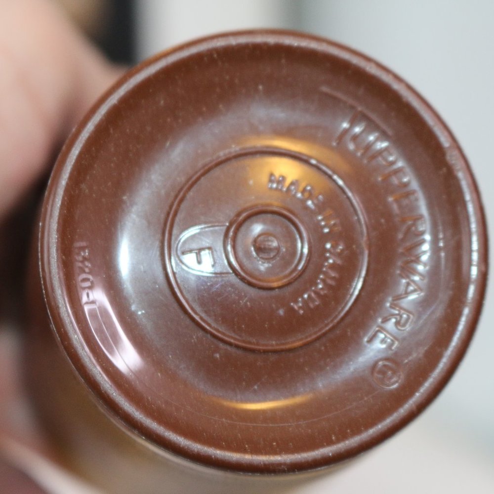 Lot Of 5 Tupperware Juice Drinking Glass Cup Harvest Brown Yellow Mixed6 Oz-1251