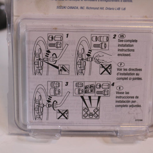 Suzuki Locking Wheel Nuts Select Plus In Box Modele : 99985-30004