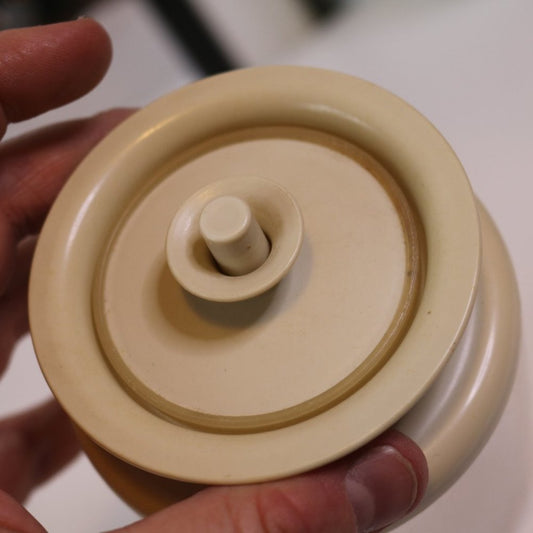 Vintage Tupperware Canister Container Orange Push Button Lid 2 1/4 Cup .5 Litre