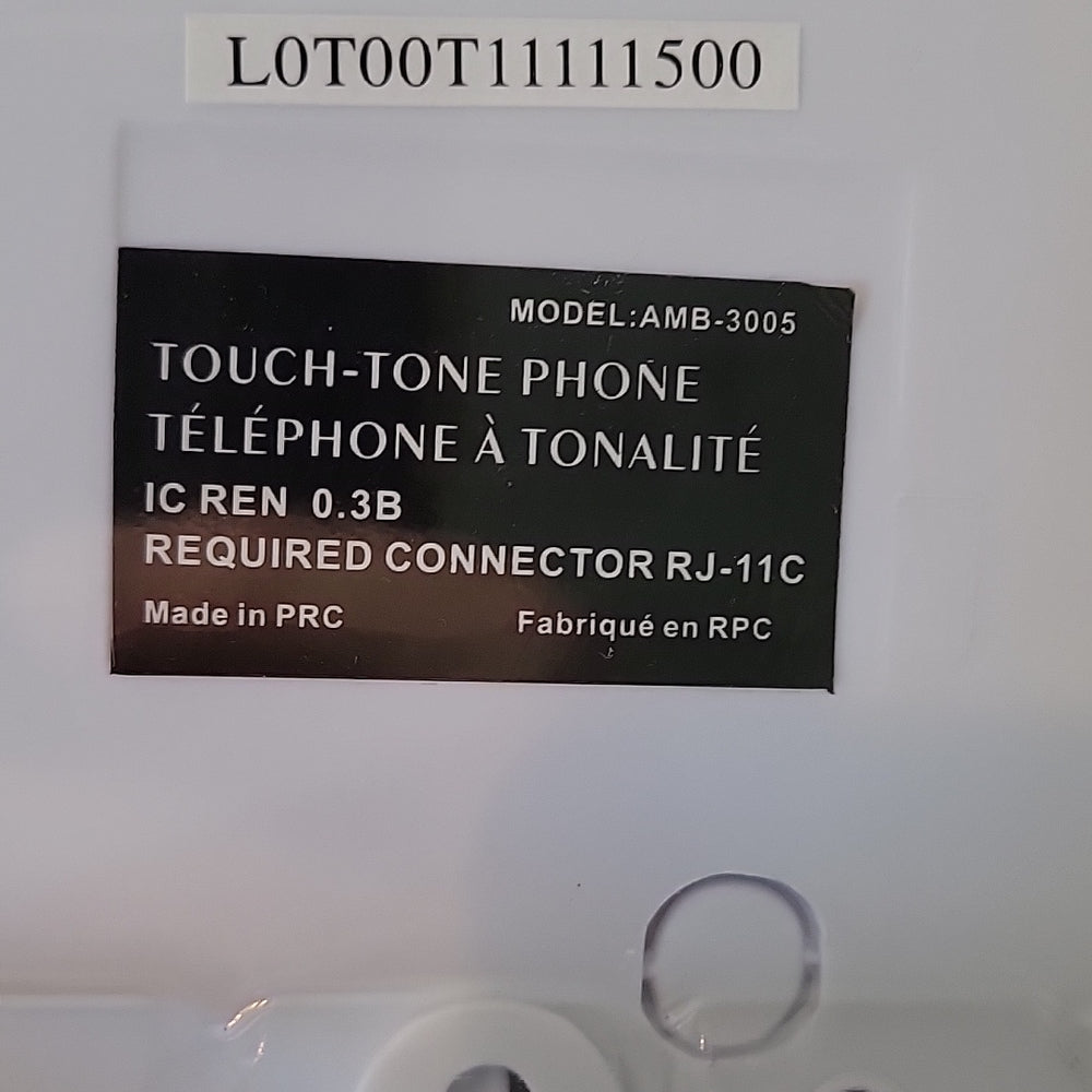 Brand New Sealed Hrs Global Touch-Tone Phone Amb-3005Wh